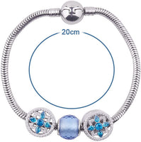 PandaHall - Pulsera de acero inoxidable para mujer, estilo europeo, con cierre de pinza de langosta de 7.1 in