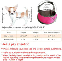 Yudodo - Bolsa bandolera de malla, reversible, para perros y gatos