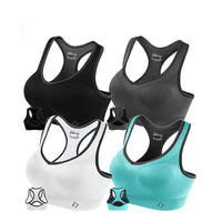 Sujetadores deportivos Fittin, espalda cruzada, acolchados, sin costuras, de alto impacto, para yoga, gimnasio, entrenamiento, fitness